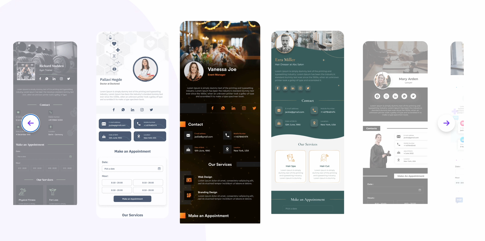 Digital Visiting Card with NFC Technology